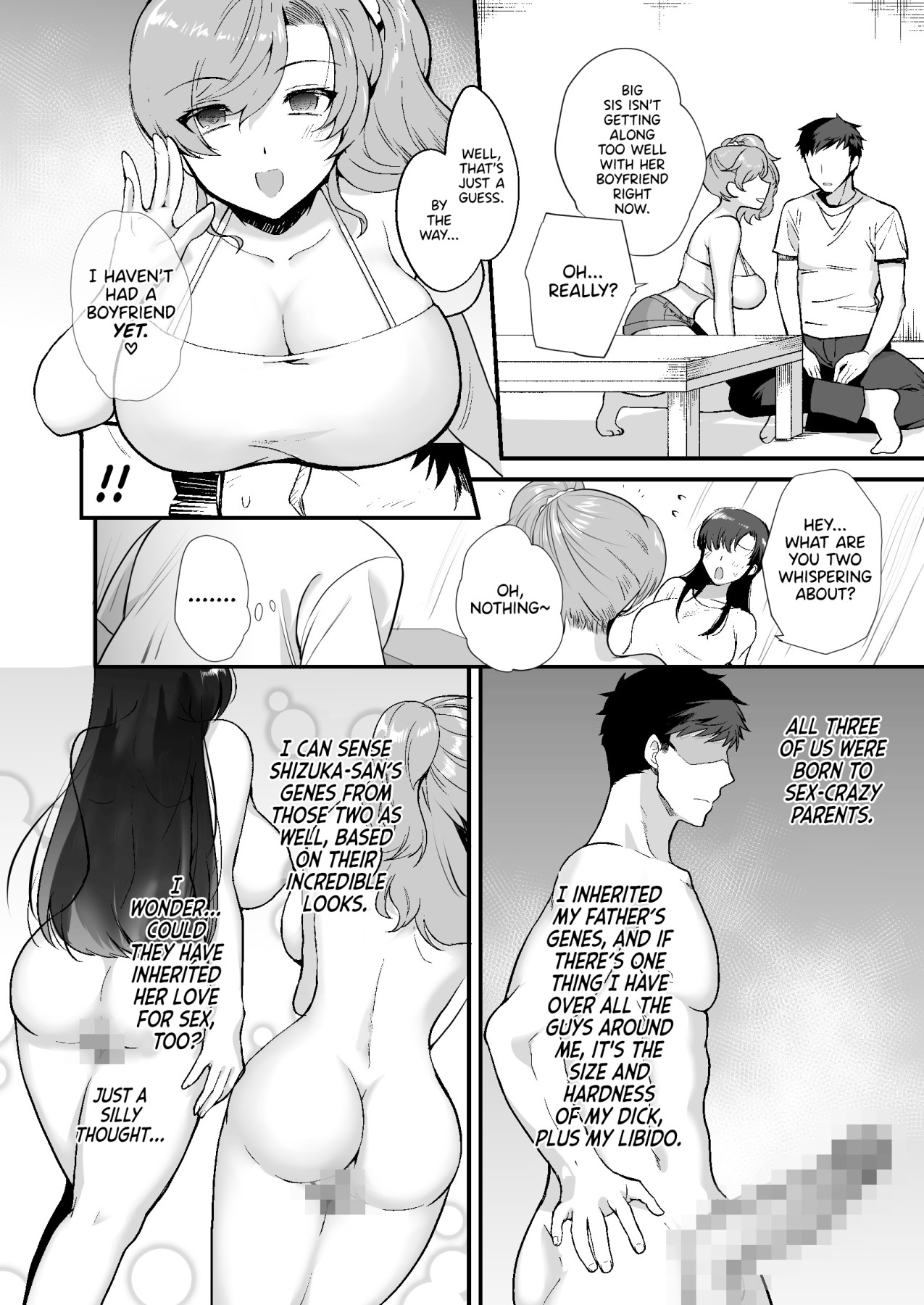 Hentai Manga Comic-My Roommates Are Way Too Lewd ~Living in a One-Room Apartment With Two Perverted Sisters~-Read-16